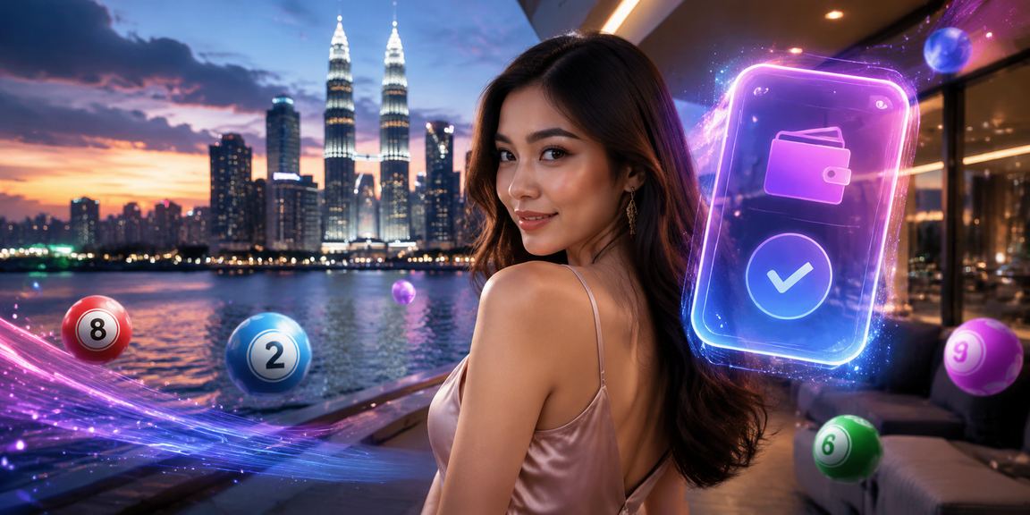 Pengguna Malaysia bermain loteri dalam talian di Kuala Lumpur